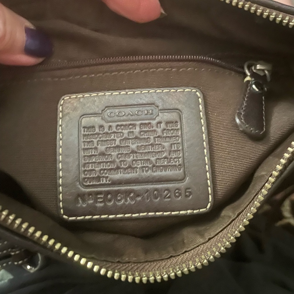 UniqueCoach Hampton Signature Canvas Python Crossbody - Picture 5 of 10